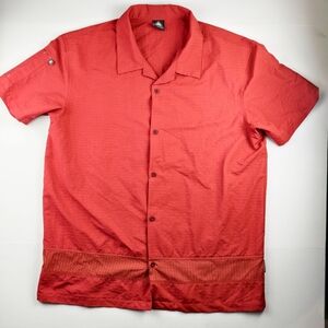 Nike ACG Dri-Fit Men’s Short Sleeve Shirt L Orange Active Lifestyle Outdoor Rare
